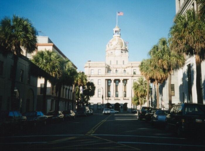 Sister Hilton's job was to give tours of Savannah.  She says that the gold on the top of the Savannah City Hall came for northern GA
Gerratt D Bethers
19 Apr 2002