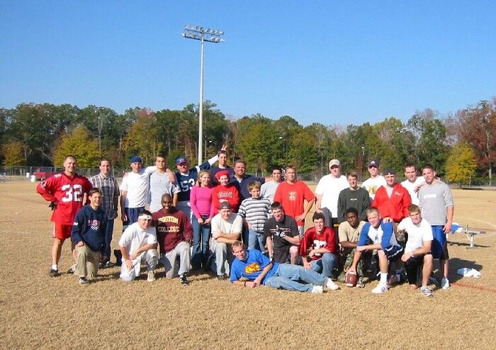 This was another fun football game day, this time on Thanksgiving!  Most everyone came out this time just like at the 'Mud Bowl'.
CK  Stratford
01 Feb 2005