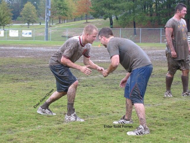 Elders Todd Ferran and Adam Green were the Columbus south Zone Leaders at this time, boy did everyone get muddy!
CK  Stratford
30 Mar 2005