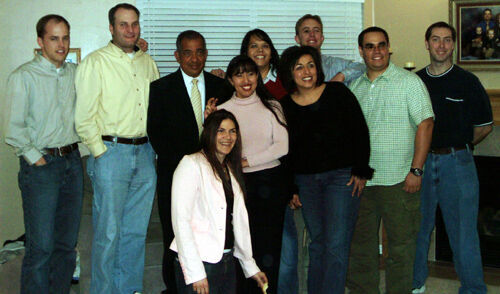 Just wanted to let you know a little about the reunion we just had at Brian Byrge's house in Riverton, UT. Unfortunately most of us there found out that day. It ended up being a lot of fun. President Gonzalez spoke for a short time after we chatted for a while and ate. Then right after President's comments we all started telling stories from the mission and asking and telling about the circumstances and locations of other missionaries from the mission. It was a lot of fun overall.
 
- Steve Kangas
Enrique Soto
03 Apr 2005