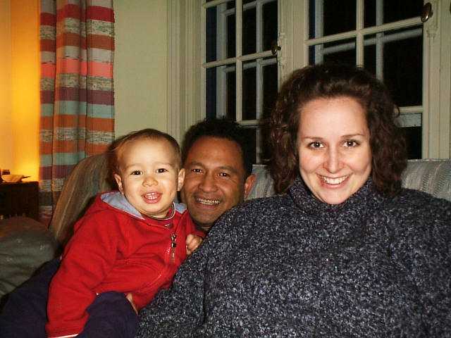 Here is my little family playing together.  We are also expecting our second child!
Amy Ruth Venu
25 Feb 2004