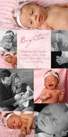 Our first baby.  Born March 25, 2006 at 1049 am.  4 lbs 14 oz and 16.5 inches long.
Evan Scott Nielsen
02 May 2006