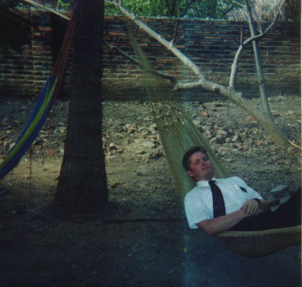 This is me lying in a Hammock in San Lorenzo
Scott John Whitman
08 Oct 2003