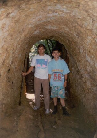 A look at President Amado and Elder Rodriguez on P-day from inside an old gold mine in La Tigra park.
Ken  Anderton
08 Apr 2003
