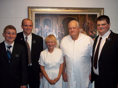 Elders Ehlers, Olivas and Dabel with Sheila and her cousin Jim.
Julianne Ehlers
21 Sep 2011