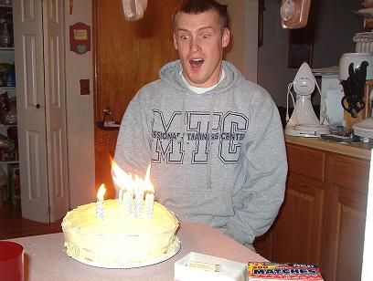 Elder Bigler blowing out his birthday candles at the Briscoes house.
Susie Kathleen Harris
12 Jan 2007