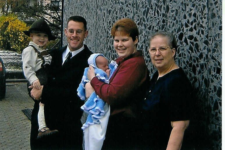 With Melanie and our boys and her mom outside Bitburg Medical Center at Spangdahlem Air Base, Germany
Michael Kristoffer Martinson
17 Nov 2005