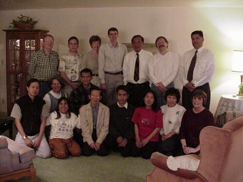 This is a picture from the small gathering at the Marchbanks' house in April 2001
David Brewer
10 Mar 2002