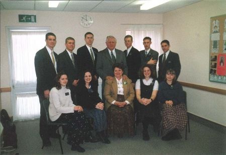 Elder Wintle, Ward, Bevans, Schnider, Simpson, Smith, and Burke
Sister Fagg, Huntzinger, Schnider, Stull, and Szinyei
Luke M Bevans
02 Sep 2003
