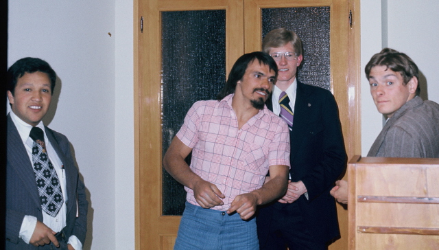 A baptism day in Vicenza with Anz's Mercado, Huffaker and Near.  Renato was also there!  1974
Mel  Messer
10 Mar 2009