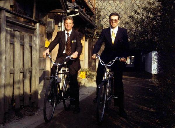 (L to R) Elders Ricky D. Owens and R. Lee Richan on bicycles in front of Ise apartment, adjacent to Ujiyamada eki, Ise, Japan (January 1977).
R. Lee  Richan
16 Dec 2005