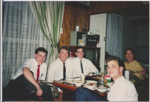 This was my first dinner in my first area... Nabari.  The lady's name was Kataoka and she was one of the best cooks in the entire world.  Or at least it seemed that way at the time.
Jason  Lethbridge
08 May 2006