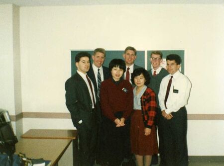 This isn't quite everyone in the zone: Pierce, the Kurtz brothers, Davis, and me. In front are sisters Uemura and Mori.
Stephen  Templin
30 May 2006