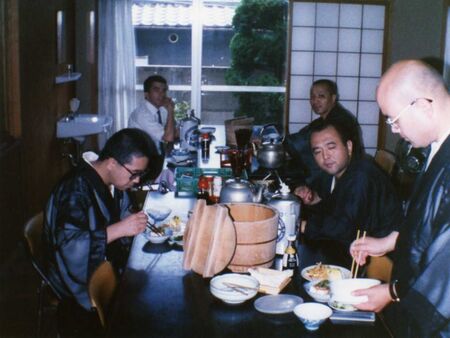 Eating lunch with the priests in a temple in Hirano (the same temple where Jesse Takamiyama's sumo athletes train: Akebono, etc.)
Stephen  Templin
30 May 2006