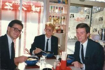 For those who served in Kitami, there was nothing like the 'World Famous Shimizu Ramen'...here Nielsen Choro and Cox Choro join me for a bowl of ramen in October 1988.
Craig  Burleson
04 Dec 2001