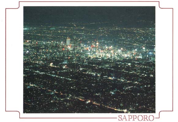 Taken most likely from the top of Moiwa Yama, this shot is quite famous and seen on many posters, maps, websites, and postcards as an image of Hokkaido's best.
Jim Dillon
05 Nov 2004