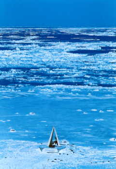 I never served there but I hear this is Cape Soya in the winter with the Ryohuhyou that have moved in from Siberia. On a clear day in the summer you can see Russia across the sea. This shot is quite famous and seen on many posters, maps, websites, and postcards as an image of Hokkaido's best.
Jim Dillon
24 Nov 2004