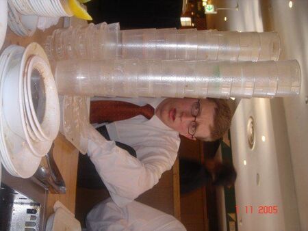 All you can eat. Funnily, after this photo was taken the waitress took the cups away. No worries, we made a taller stack.
Trevor Robert Anderson
21 Feb 2007