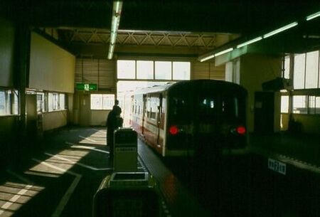 Riding the Tokyo Monorail.  One of the only times we were allowed to ride the monorail was to escort a Japanese missionary to the airport so he could return home early.
David  van der Leek
18 Aug 2003