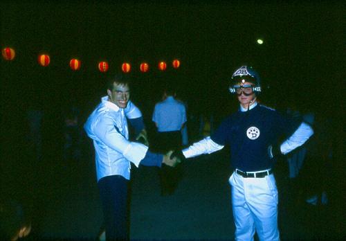 This was at a July 1983 Dance Festival.  Chadwick Choro and Schiess Choro.  The Hulk and biker in Japan.  Now I've seen it all!
David  van der Leek
20 Aug 2003