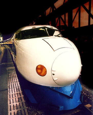 Faster than a speeding bullet...the Shinkansen.  © Uwe R. Zimmer Used with Permission.
David  van der Leek
20 Aug 2003