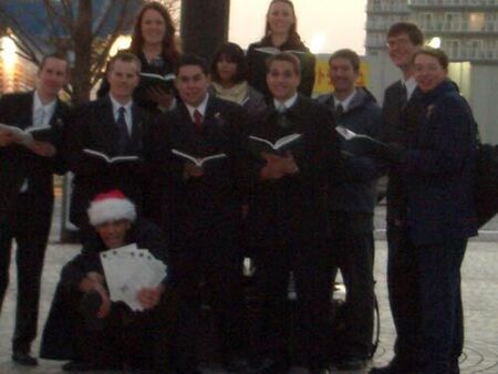 X-mas!!! So fun to sing while people walk by and think: