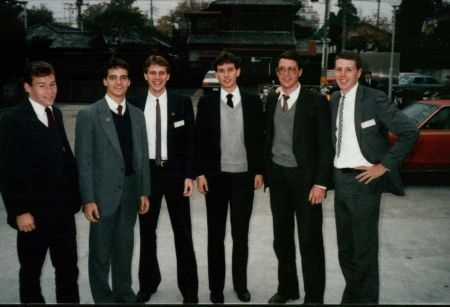 Our mtc group at TaiKai in Tokyo South mission.
Clark Kelly, Paul Cazier, Brad Allen, Russel Pearson, Bruce Humphreys, John Loomis
Bruce L. Humphreys
22 Jan 2003