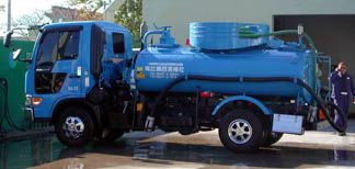 The infamous pooper pumper picker upper truck.  ©2001 Dave Ahlman
LDS Mission Network
07 Mar 2004