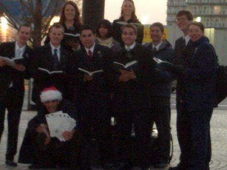X-mas!!! So fun to sing while people walk by and think: