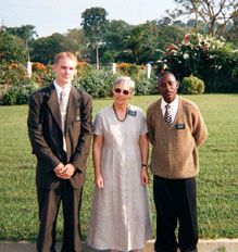 Sis. Waldron, Elder Nicholas J. Karras, Roy, UT and Elder Fred Kitimbo, Uganda.
Jeremy Michael Bowen
30 Nov 2001