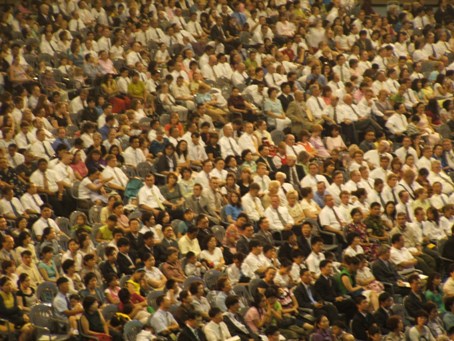 The floor of the gymnasium was reserved for returned missionaries
Kerk L. Phillips
01 Aug 2005