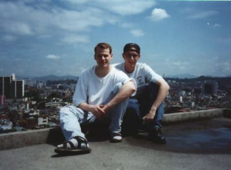 This picture was taken from the roof of the missionary apartment in Sadang, Seoul.  Elders Hawkins and Jaggi present.  Taken in 1996.
Darren D. Jaggi
28 Sep 2004