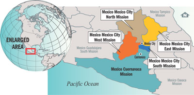 Mexico City Area Mission Map, March 2006
Ron Weekes
20 Mar 2006