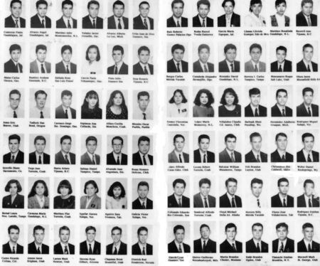 There is a photo of the xmas card of that year for all of us that we were there.
Aqui una foto the la mision Diciembre 1995 en orden cronologico de salidas
Oscar Arturo Morales
29 Apr 2007