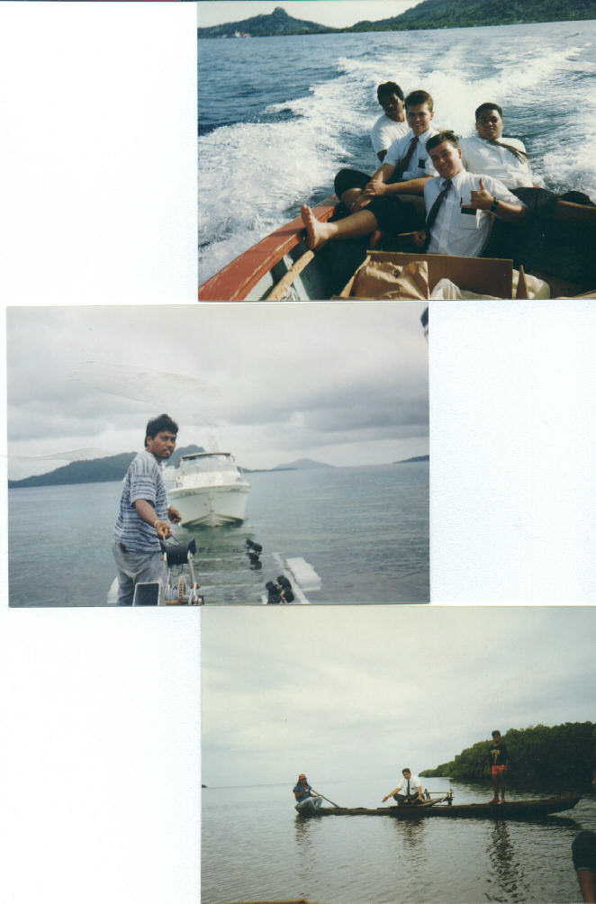The Man! Herman Walter, Elder Nukumach Falo on the outrigger...
P. Kulesa Falo
24 Sep 2002