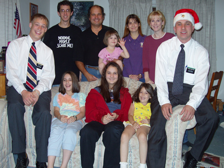 The Johnson family of Bozeman 3rd ward and Elder Griggs say Goodbye to Elder Constans, November 2003.
Steve Johnson
20 Jan 2004