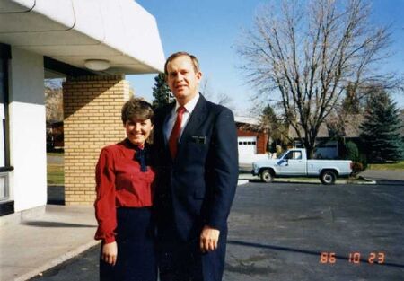 President & Sister Kunzler outside the mission home Oct  23, 1986
Kelly M Venance
30 Jan 2008