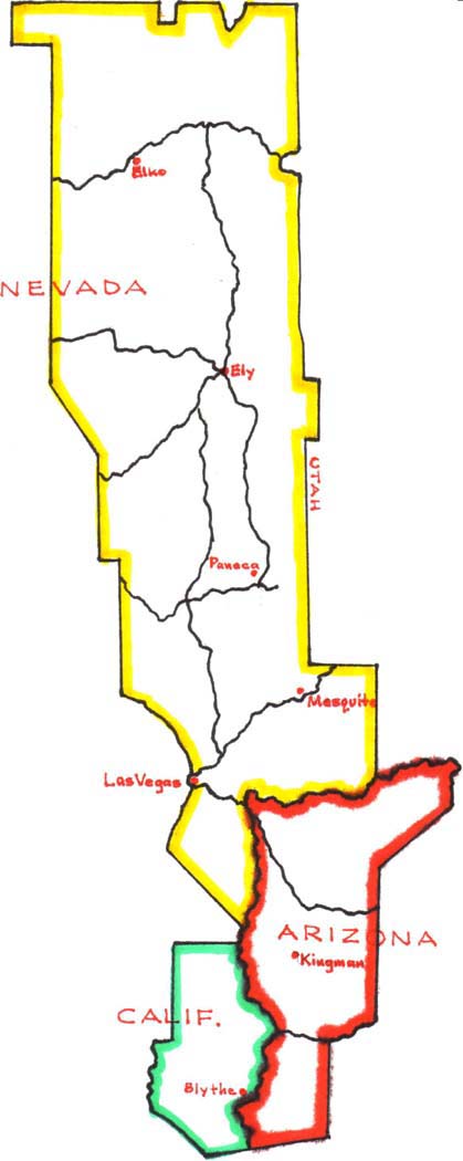 Map of the mission boundaries