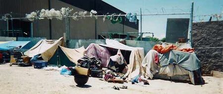 This is part of Las Vegas that very few missionaries know about. The tent city was located near the salvation army by the tracks. We spent a lot of time proselyting to the homeless and received some converts.
Joshua B. Anderson
31 May 2004
