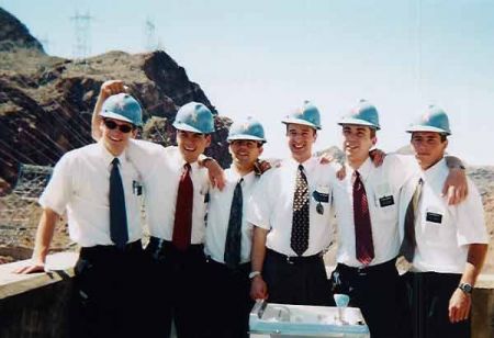 P-Day at the Hoover Dam Tour Wearing our Dam Hats.
Joshua B. Anderson
31 May 2004