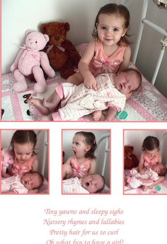 The Secrist (Sister Nicholes's) girls, Audrey (20 mo.) and Allison (1 week).
Patrice  Secrist
15 Sep 2004