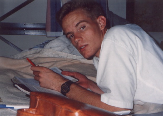 Elder Jon Croasmun delves into the scriptures in his first area (Newark, Summer 1994).
Jacob  Egbert
12 Jun 2004