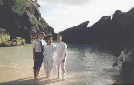 Baptism in the ocean on Bermuda.
Anthony Richard VanDyke
22 Jul 2001