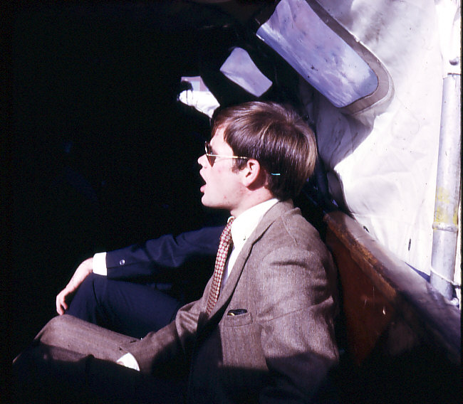 Elder Robert Burton in the boat on the way out to the USS Wasp in Oslo harbor in 1970.
Stephen Allan Wilhite
06 Nov 2008