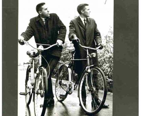 While serving with Elder Johnson in Stavanger, we were tracting one of the 12-story apartment buildings in our area.  One contact  produced good results: the man was a reporter for the local Stavanger newspaper.  He invited us in to write a story about us that included pictures of us teaching about The Book of Mormon and with our bikes in our tracting area.  It proved to be a very positive production on The Church in Stavanger.
Harold  Oak
19 Aug 2006