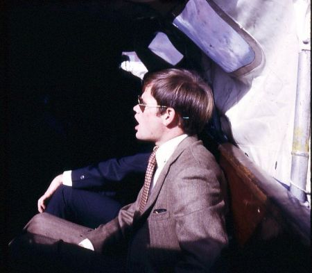 Elder Robert Burton in the boat on the way out to the USS Wasp in Oslo harbor in 1970.
Stephen Allan Wilhite
06 Nov 2008