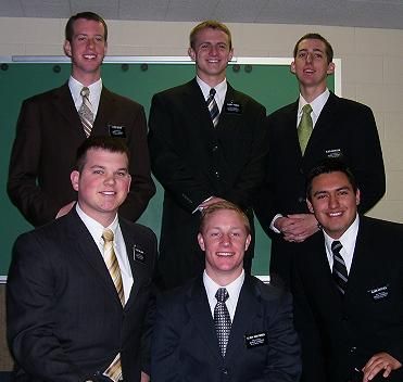 Elder Boyer, Elder Thomas, Elder Nicholson
Elder Williams, Elder Martinsen (sp?), Elder Estevez
Rachel Pace
02 Sep 2008