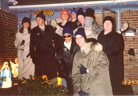 Sister Christensen, Elders England, Hathorn, Wells, Nye, Mulvey, Belcher, Garcia, and Spencer ready to go caroling in OKC 1st Ward.
Sara A. Kearsley
07 Dec 2001