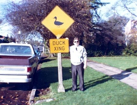 John Standing by Duck Xing sign
John Arthur Carlson
02 Mar 2010