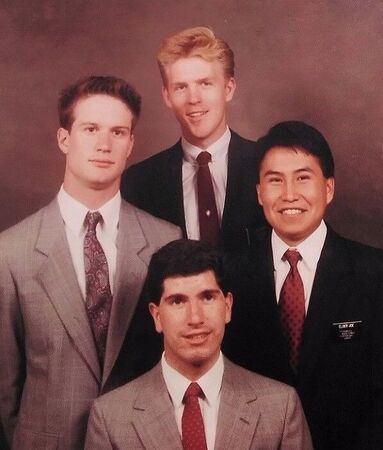 Yes, companions wore matching suits. Clockwise starting in front. Elder Shockley, Koenigs, Kunz and Joe. Vancouver West District (minus Sisters Harmon and Faerber).
Ryan  Koenigs
26 Dec 2022